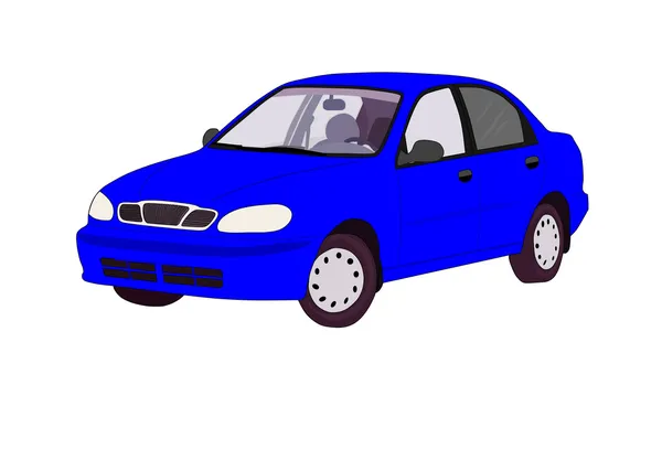 Синий автомобиль. — стоковый вектор