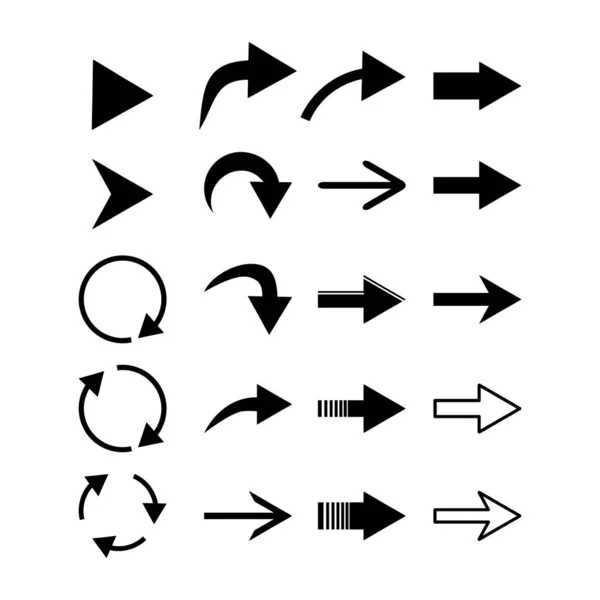 Pijlpictogram Set Van Vector Pijlen — Stockvector