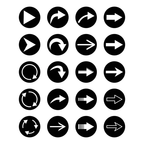 Icône Flèche Jeu Flèches Vectorielles Graphismes Vectoriels