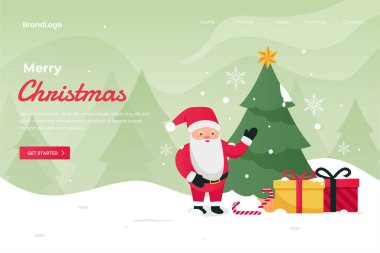 Mutlu Noeller iniş sayfası tasarımı. Web siteleri, iniş sayfaları, mobil uygulamalar, posterler ve afişler için resim