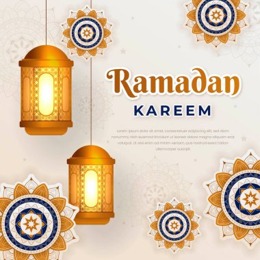 İslam raamadan kareem arkaplan şablonu