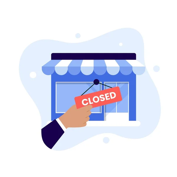 Store Closed Design Concept Illustration Websites Landing Pages Mobile Applications — Stockvector