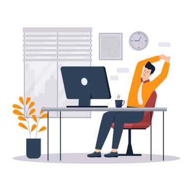İş adamları ofisi genişletiyor. Web siteleri, iniş sayfaları, mobil uygulamalar, posterler ve afişler için illüstrasyon. Moda düz vektör illüstrasyonu