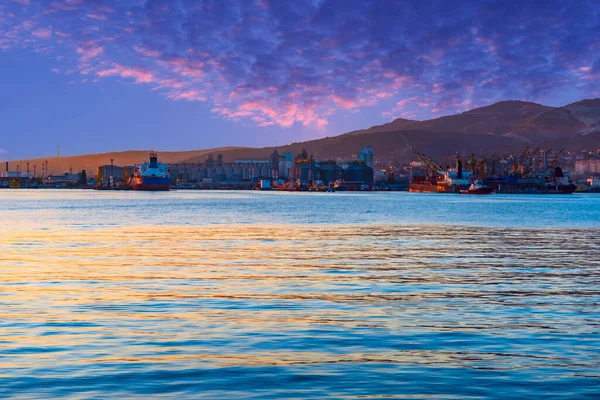 Paisaje Marino Con Vistas Puerto Novorossiysk — Foto de Stock