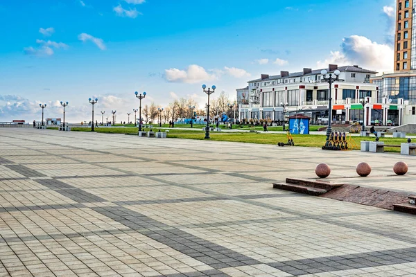 Almirante Serebryakov Embankment Novorossiysk Lugar Favorito Para Paseos Recreación Ciudadanos — Foto de Stock