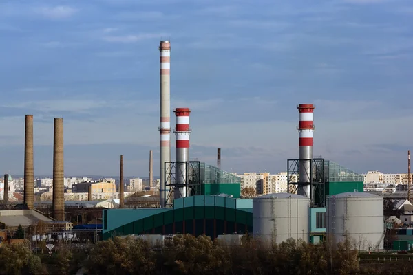 Csepel elektriciteitscentrale in Boedapest, Hongarije Stockfoto