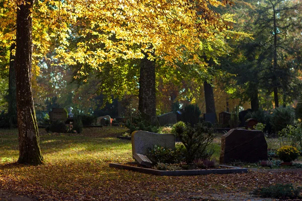 秋の墓地 — ストック写真