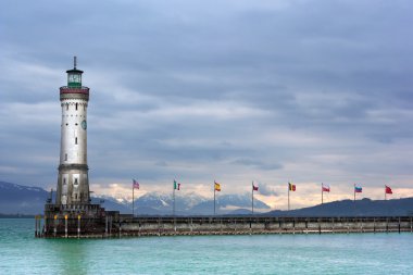 Lindau, Konstanz Gölü (bodensee), Almanya deniz feneri