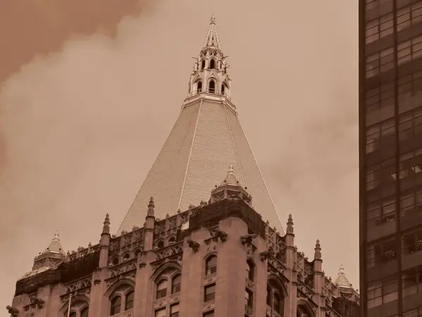 Digital Art Style Photos of the Metropolitan Life Insurance Building — Stock Photo, Image