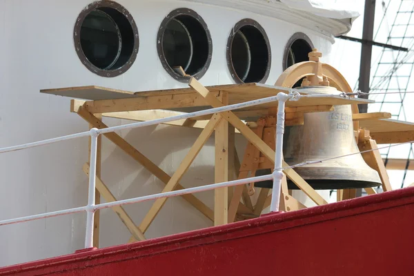 Ambrose lightship przywrócone w south street seaport w Nowym Jorku — Zdjęcie stockowe