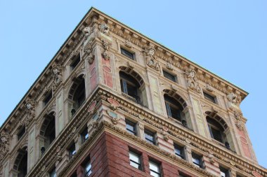 gösterilen New york City'de bina broadway odaları art deco mimari ayrıntılı
