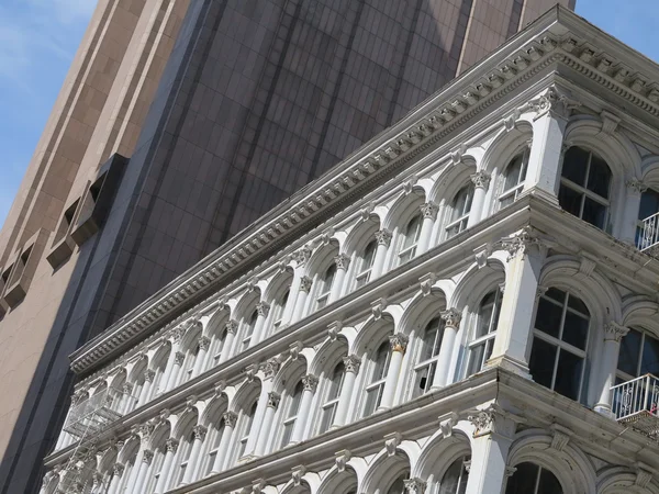 Arquitectura intrincada e histórica en el SoHo Área de Manhattan en la ciudad de Nueva York —  Fotos de Stock