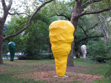 new york city hall Park'ta 2013 sırasında kamu fonu için sanat sergiler