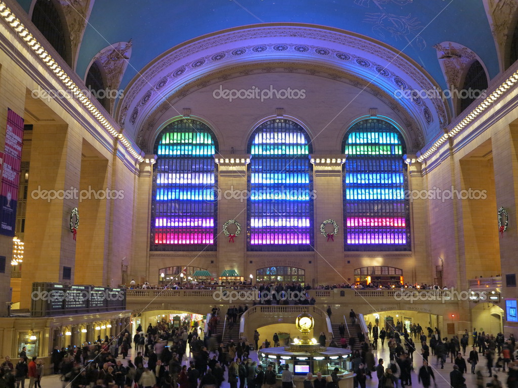 Toshiba Urlaub Weihnachten Saison Lichtshow An Grand Central