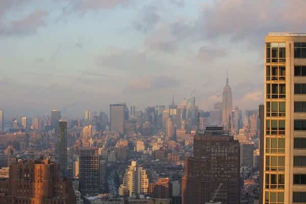 New York City mit Wintersturm-Front beginnt sich zu lichten — Stockfoto