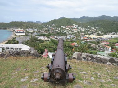 marigot, fort rağmen fırtına ön taşıma louis St martin görünümünü