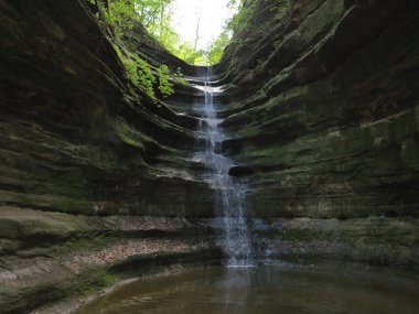 şelale bahar Fransız yıldız rock state Park, Illinois Kanyonu