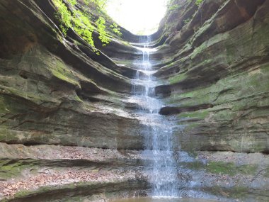 şelale bahar Fransız yıldız rock state Park, Illinois Kanyonu