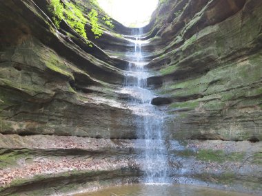 şelale bahar Fransız yıldız rock state Park, Illinois Kanyonu