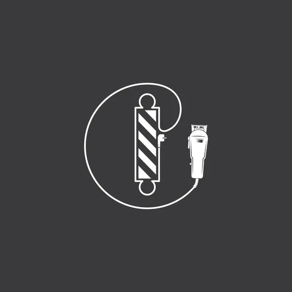 Barber Shop Icon Vector Icon Template — Stock Vector