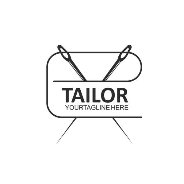 Tailor Needle Icon Vector Illustration Design Template Web — Stock Vector