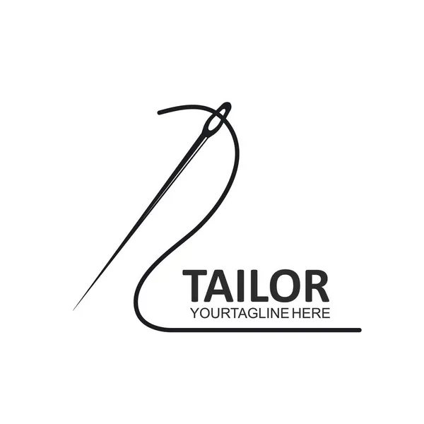 Tailor Needle Icon Vector Illustration Design Template Web — Stock Vector