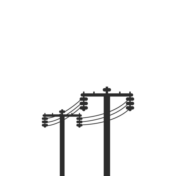 Elektrisk Torn Överföring Ikon Vektor Illustration Design Mall Webb — Stock vektor