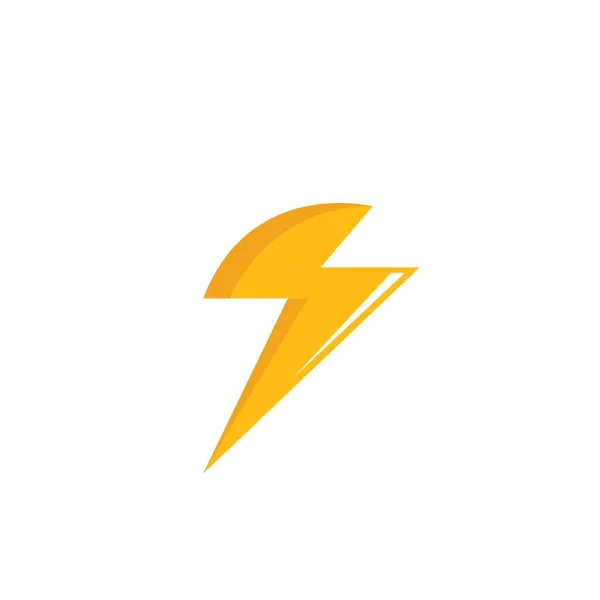 Flash Thunder Bolt Illustration Vector Icon Concept Design Template — Stock Vector