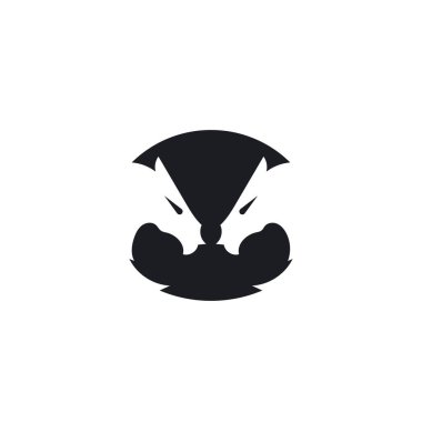 Ejder simgesi şablonu vektör çizimi tasarımı