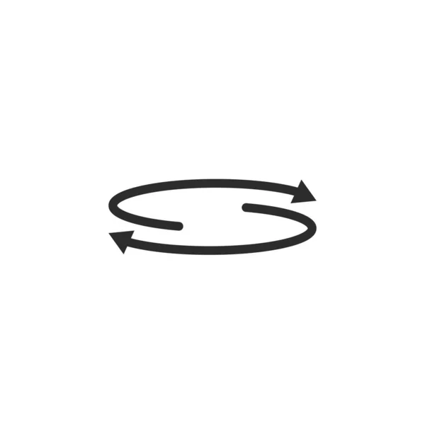 Rotation Pil Element För Omrörning Tecken Symbol Ikon Vektor Design — Stock vektor