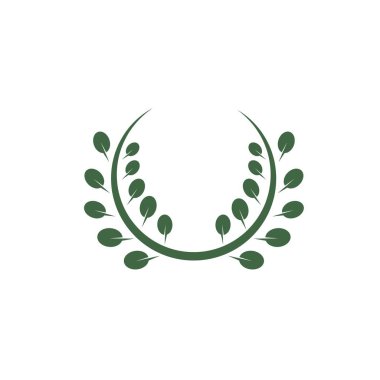 moringa leaf simgesi vektör çizim şablonu ağı