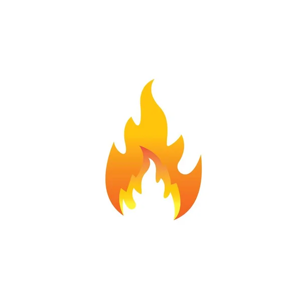 Ikona Płomienia Ognia Wektor Ilustracji Wzór Projektu — Wektor stockowy