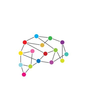 Beyin teknolojisi illüstrasyon vektör tasarım şablonu