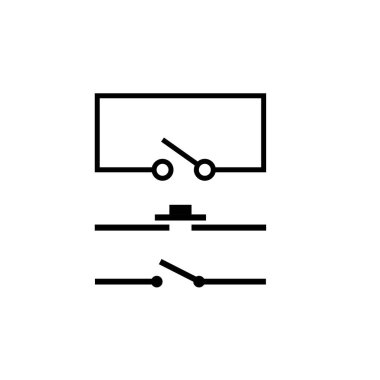 elektrik anahtar vektör element işaret şablonu 