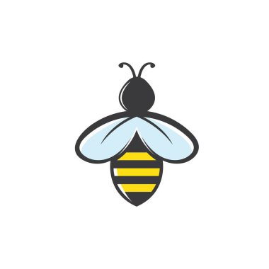 Arı vektör simgesi çizim konsepti ağı 