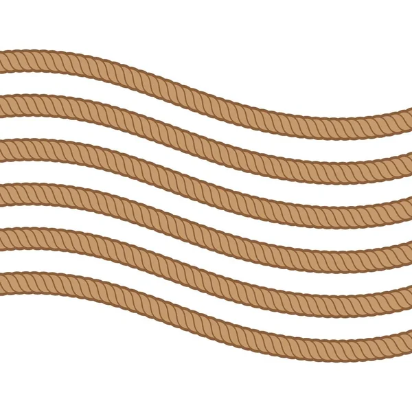 Шаблон Векторной Иллюстрации Веревки — стоковый вектор