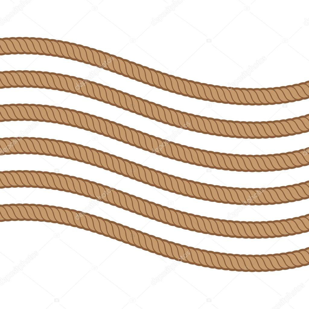 rope border vector illustration design template