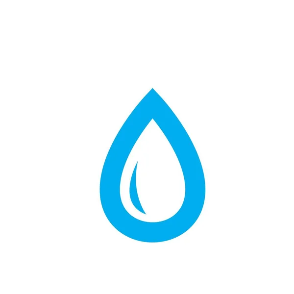 Icono Gota Agua Vector Ilustración Diseño Plantilla — Vector de stock