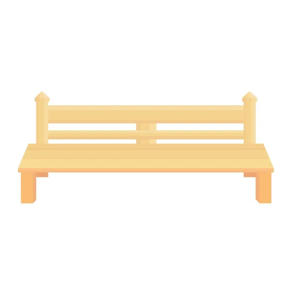 Garden Wooden Chair Vector Illustration Design Concept Template — Stok Vektör