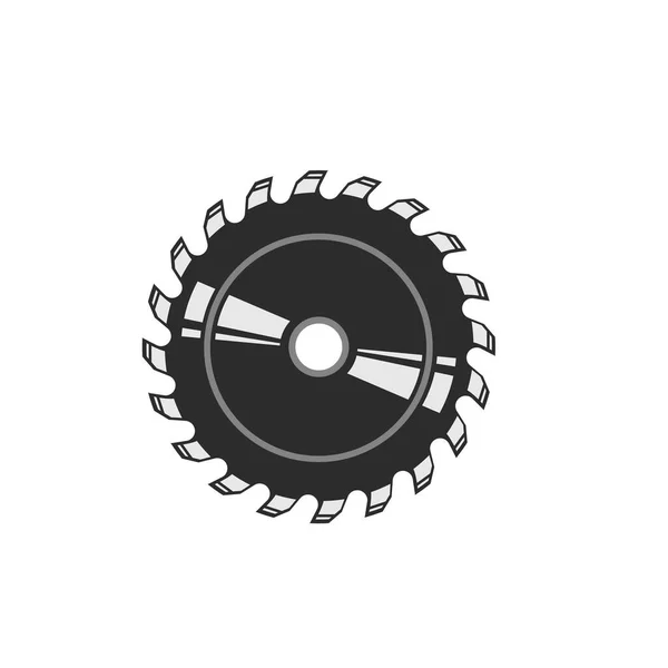 Circular Saw Blade Vector Illustration Design Template — Stock Vector