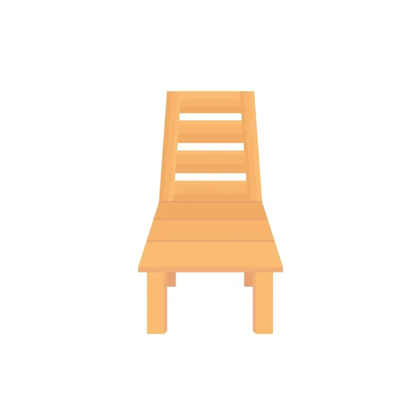 Wooden Chair Vector Illustration Design Concept Template — Stok Vektör