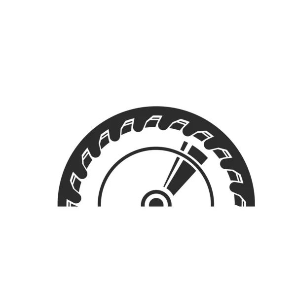 Circular Saw Blade Vector Illustration Design Template — Stock Vector