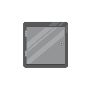 para brankas simge vektör çizim şablonu ağı şablonu