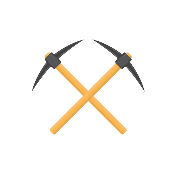 Crossed Pickaxe Vector Icon Element Design Template Web — Stock Vector