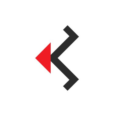 soyut k Harfi Harfi Harfi Oku Vektörü illüstrasyon konsepti tasarım ağı