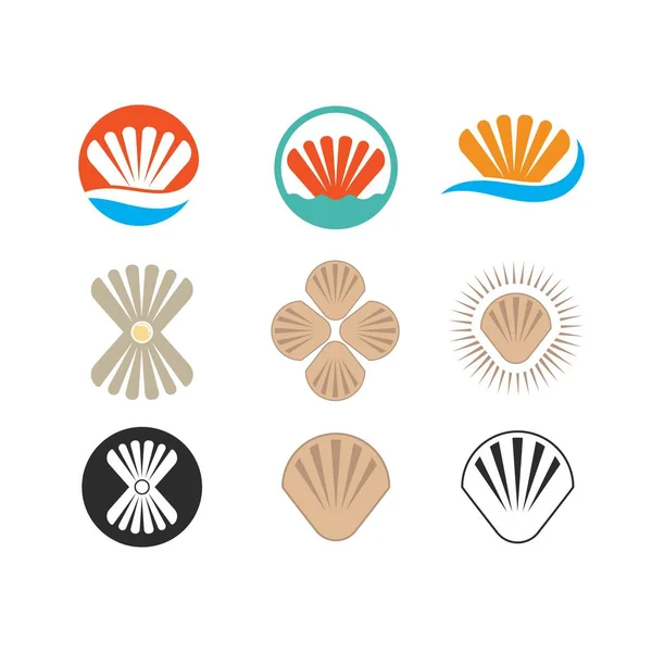 Веб Дизайн Векторной Иконки Морской Раковины — стоковый вектор