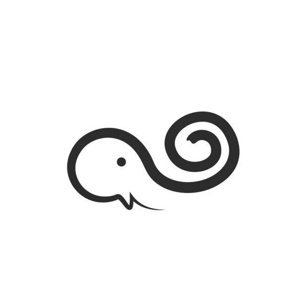 Elefant Vektor Symbol Illustration Design Web — Stockvektor