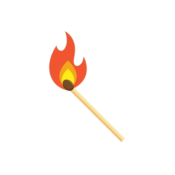 불타는 아이콘 디자인 템플릿 — 스톡 벡터