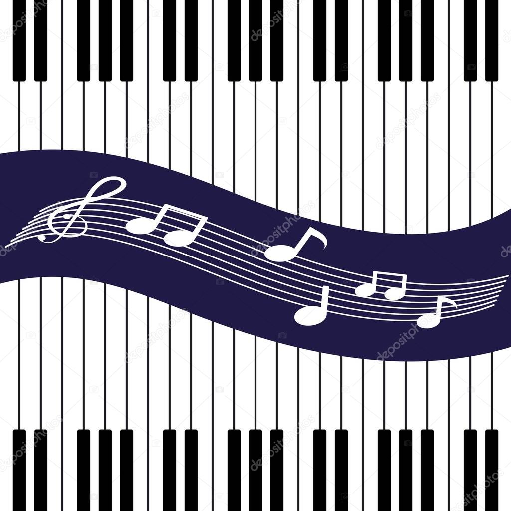 piano background  vector illustration design template