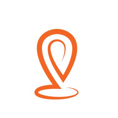 Konum noktası ikon vektör resimleme şablonu